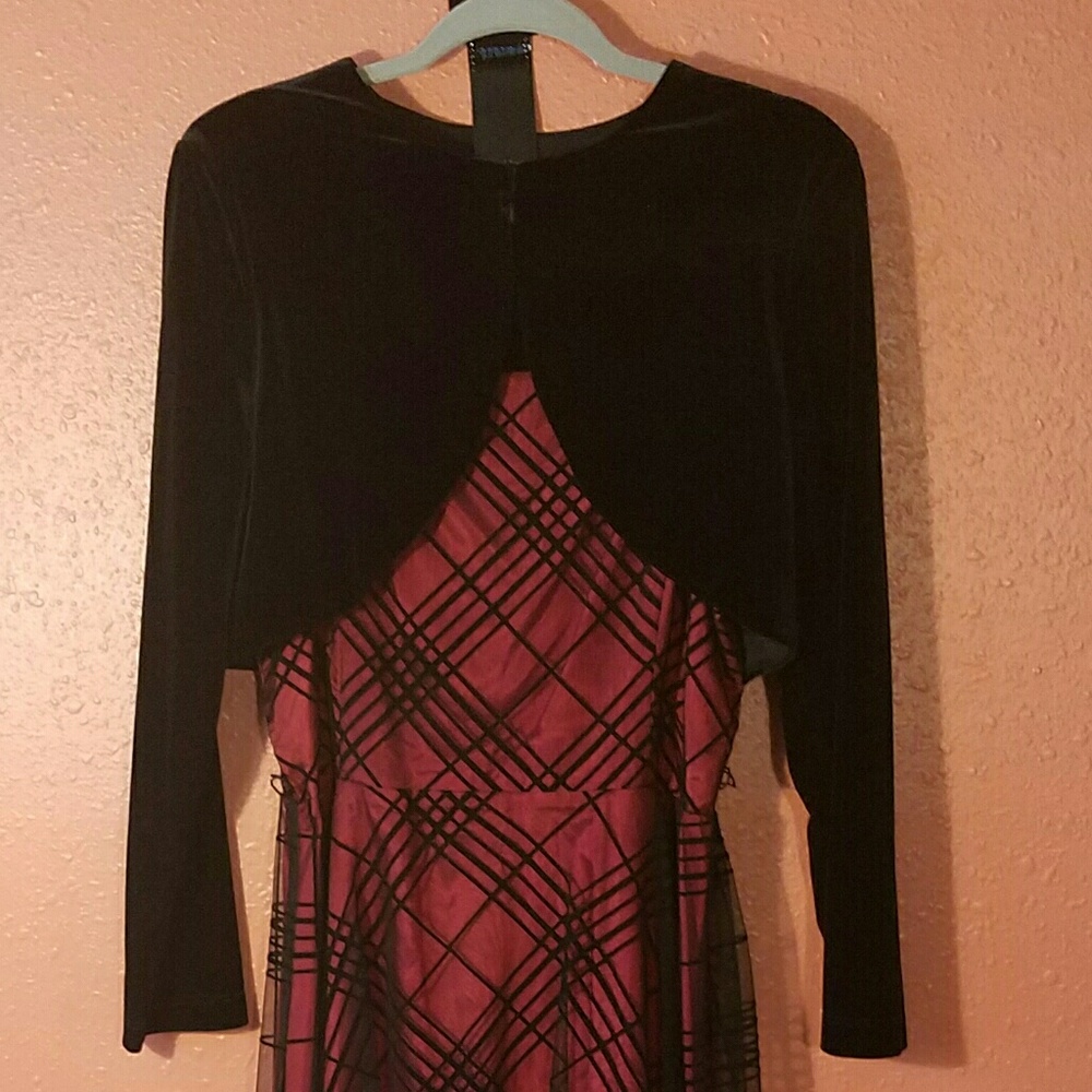 Red & Black Holiday Dress